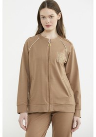 Resim Biye Detaylı Fermuarlı Eşofman Takım - Kamel Kamel 