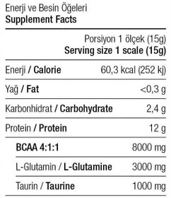 Resim West BCAA Plus 12000 Glutamin Taurin 600g Kola Aromalı Kompleks Amino Asit 