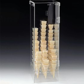 Resim Zicco Akrilik Dondurma Külahlık, Külah Standı, 20X28 cm 