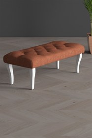Resim GadaHome Kapıönü Puf & Bench Beyaz Ayak 