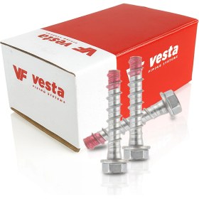 Resim Vesta Vcs Beton Vidası 14X100 20'li Paket| Flanşlı Altıgen Başlı Yüksek Tutunma Beton Vida 