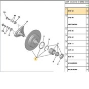 Resim AYD Arka Disk Düz Bilyalı 208 207 307 408 C3 C4 Cactüs Crossland (AYD50474B-BG9022RSC-197002-424932) 