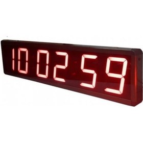 Resim Dijital Kronometre ve Saat (Kasa: 16x65 cm - Kırmızı) 