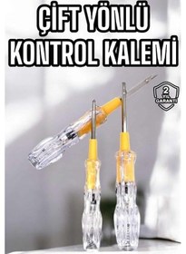 Resim Techmrt Çift Taraflı Elektrik Kontrol Kalemi Şeffaf Tornavida 