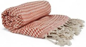 Resim Peştemal Sık Dokuma Günbatımı Turuncu 