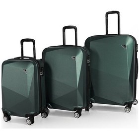 Resim Polo&sky Elmas Model Haki Renk 3'lü Valiz Seti Haki 