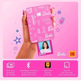 Resim Kodak Step Anında Renkli Fotoğraf Yazıcısı Barbie Signature Printer Siyah 