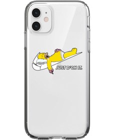 Resim Bel Caso Iphone 11 Pro Max Şeffaf Simpson Just Tasarımlı Dayanıklı Kılıf 
