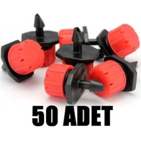 Resim Karbonplast 50 Adet Debi Ayarlı Damlatıcı Damla Sulama Meme-313320703 