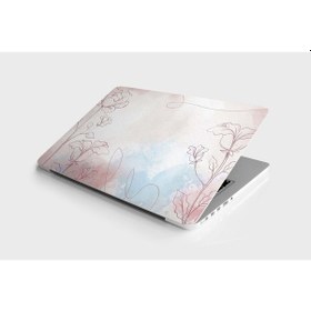 Resim Laptop Sticker Notebook Pc Kaplama Etiketi Watercolor Flowers 