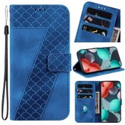 Resim İphone Uyumlu 17 Pro İçin Kabartmalı Desenli Kartlık Fonksiyonlu Pu Deri Cüzdan Kapaklı Kılıf 