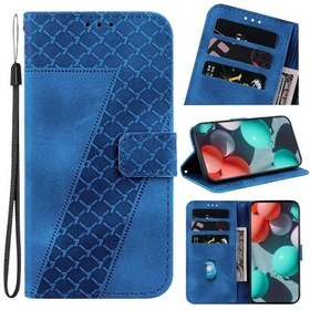 Resim İphone Uyumlu 17 Pro İçin Kabartmalı Desenli Kartlık Fonksiyonlu Pu Deri Cüzdan Kapaklı Kılıf 
