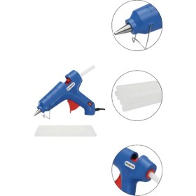 Resim Zero Land Muratech Pratik Kullanımlı 60 W Silikon Tabancası 11 mm Silikon Uyumlu 5 Silikon 