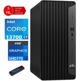 Resim Hp 400 Pro Tower G9 Intel Core I7 13700 64GB 512GB SSD Freedos Masaüstü Blgisayar 6U4T6EAWA17+ZETTAUSBBELLEK 