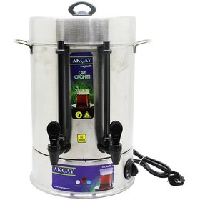 Resim Akçay ZHT5074 Bardak Semaver Elektrikli Çay Otomatı Inox 