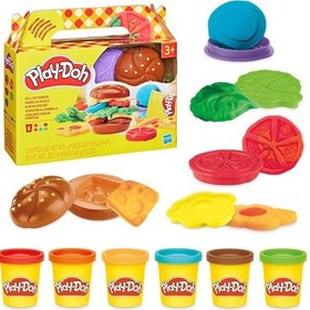 Resim Play Doh Yiyecek Şekilleri Oyun Hamur Seti G1609 G1614 Izgara renkli 