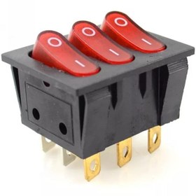 Resim Maroces 9 Bacaklı Üçlü Soba Anahtarı 220v Işıklı 