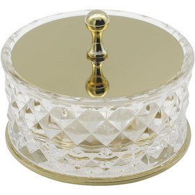 Resim Setüstü Vera Makyaj Kutusu 4870 - PVD Gold B Cam 