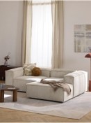 Resim S Home Design Concept Frida 2 Modül Mini Köşe Kanepe Fitilli Sağ Köşe, Kırık Beyaz 