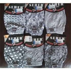 Resim 6'Lı Paket Seher Desenli Erkek Boxer 001 
