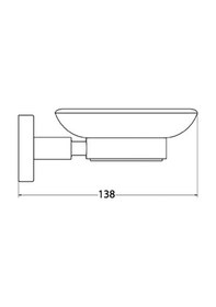 Resim Lara Gold Paslanmaz Zamak Sabunluk Altın 