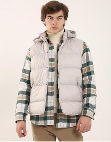 Resim Dufy Taş Erkek Regular Fit Dik Yaka Yelek Mont - 96763 Taş 