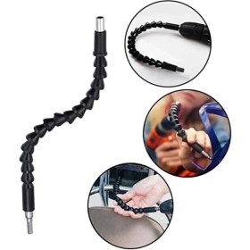 Resim Trendhane Esnek Matkap Ucu Körüklü Oynarbaşlıklı Uzatma Şarjlı Vidalama Ucu Vida Cn 