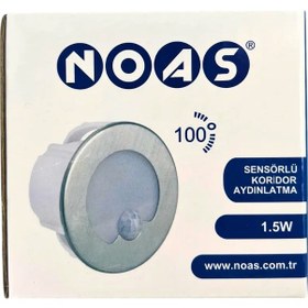 Resim Noas Sensörlü Koridor Armatür Yuvarlak Beyaz Diğer 