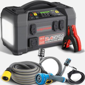 Resim Lokithor AW401 12V 2500Amp Li-Polimer Akıllı Akü Takviye Cihazı (Pompa -Basınçlı Yıkama - Powerbank - Led Lamba) 