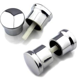 Resim 2 Takım Duşakabin Kulpu 2 Kapaklık Duşakabin Kulp Krom 2 Iç 2 Dış Çift Kapak Topuz Kulp 