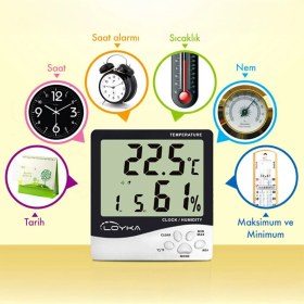 Resim Normadia Loyka H100 Plus Sıcaklık ve Nem Ölçer, Hassas Ölçüm ve Uygun Kullanım Sağlar 