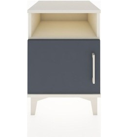 Resim Hyperion Komodin Tek Raflı Tek Kapaklı 44x44x64 Aytaşı-antrasit Aytaşı 