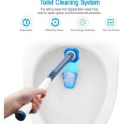 Resim Xinh Banyo Tek Kullanımlık Tipi Tuvalet Fırçası Set Uzun Sap Yok Ölü Açı Temizleme Fırça Tutucu Wc Banyo Aksesuarları Temizleme Aracı | Tuvalet Fırçası Tutucular (Yurt Dışından) 