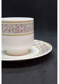 Resim Schumann Arzberg Duble Kahve Fincanı 160 Ml Pembe Tomurcuk 