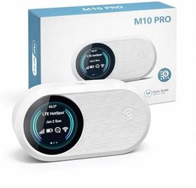 Resim 4G Lte Mobil Sim Kart Girişli WiFi 6 Router Dual Band 3000mah Taşınabilir Hotspot Modem(kayıtlı) M10 Pro 