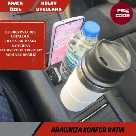 Resim 2019-2025 Model Rifter-Berlingo-Proace City-Doblo-Opel Combo Uyumlu Orta Konsol Bardaklık 