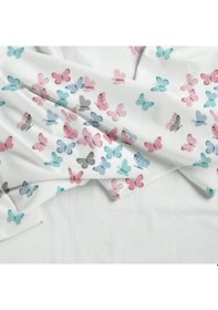 Resim Lüks Ranforce Kumaşından Tek Kişilik Nevresim Seti %100 Pamuk / 63 Tel Beyaz 