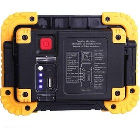 Resim 750 Lümen Powerbank Şarjlı Işıldak Açık Kahverengi 