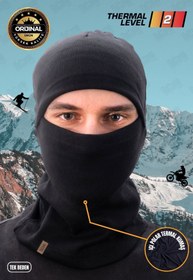 Resim mottomia Motorcu Kayakçılar Ve Kuryeler Için Outdoor Termal Ghost Kar Maskesi, Motor Kaskı Içi Bere (LEVEL 2) 
