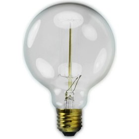 Resim 40W 220-240V 2200K E27 G95 Akkor Flamanlı Rustik Ampul 