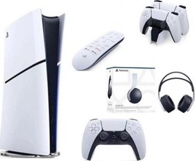 Resim Playstation 5 Slim Dijital+ Şarj İstasyonu+ Media Kumanda +3D PLUS KULAKLIK 