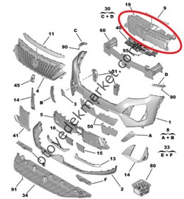 Resim Peugeot 2008 (2023-2024) Ön Panel Üst Plastiği (Orijinal) 