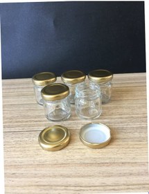 Resim 40 Cc Cam Kavanoz - 10 Adet - Gold Kapak.Mutfak. 