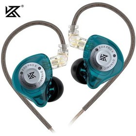Resim Kz Edx Pro X Kablolu Kulaklık Hıfı Stereo Bas Müzik Kulakiçi Kulak Spor Edxprox Cyan Nomıc 