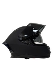 Resim Rivox R1 Mat Siyah Kapalı Kask 