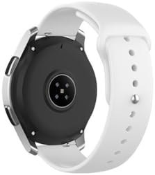 Resim bbtech Huawei Watch GT 42mm/46mm, GT2 46mm, GT 2e, GT3 Pro 46mm, 4, 4 Pro, GT4 46mm, Ultimate Klasik Kordon;Beyaz 