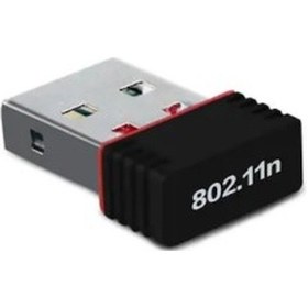 Resim Mini USB KABLOSUZ Wi-Fi ADAPTÖR 150Mbps USB WiFi İnternet Alıcı 