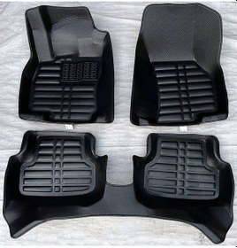 Resim Volkswagen Golf 7 Uyumlu 2012-2020 5d Havuzlu Karbon Dizayn Paspas Seti 