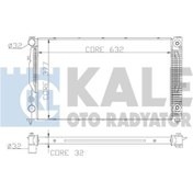 Resim KALE 368000 Su Radyatoru Brazing (Vw:Passat Audi A4 A6 1.6 1.8 1.9Tdi 95-01) Otm 632×398×32 (WA458955) 