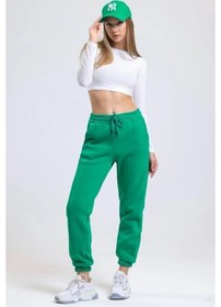 Resim 3 İplik Şardonlu Paça Lastikli Eşofman Yeşil İs001 Çok Renkli 